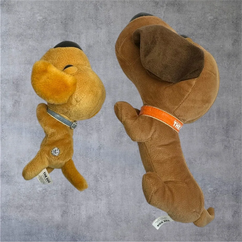 Artlist Collection THE DOG Plush Lot‎ 2 Tan Brown 2002 Play Along